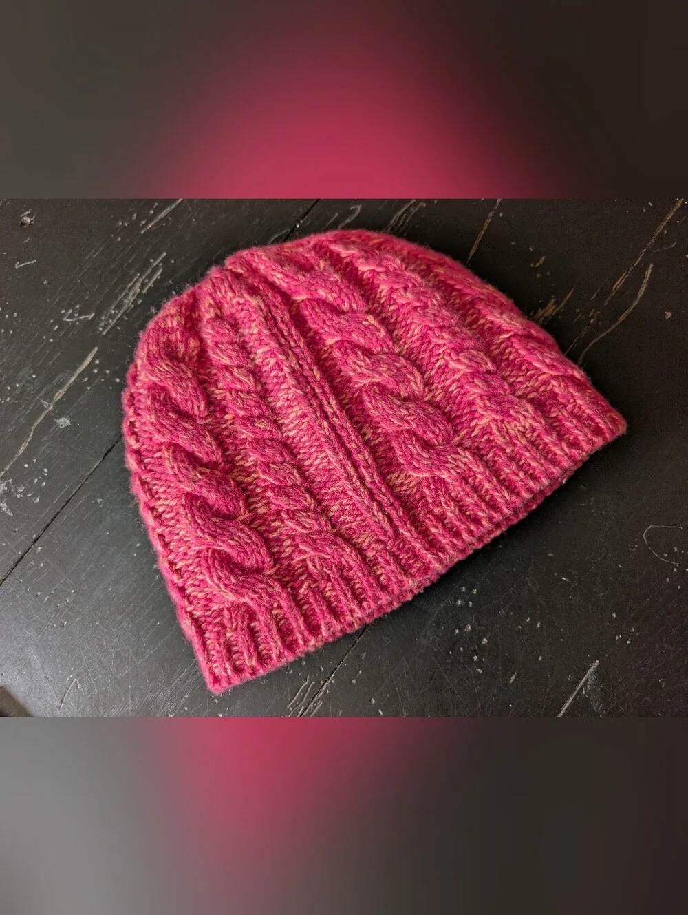 The North Face Unisex Pink Cable Knit Minna Beanie Hat OS Cabincore Outdoors